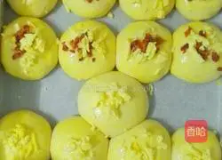 Illustration of how to make beef cheese bread (one-time fermentation) 6