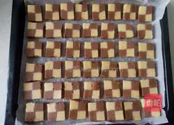 Chocolate butter two-color cookies recipe 2