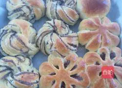 Illustration of how to make bean paste bread 10