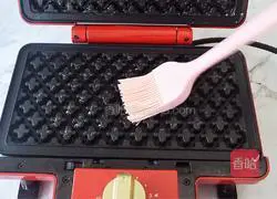 Bread version of waffle making illustration 9