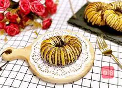 Illustration of how to make red bean bagels 24