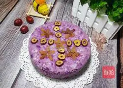 Purple Illustration of how to make potato cake 1