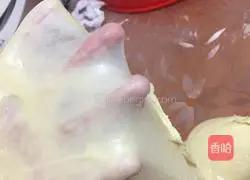 Chocolate sauce squeezed bread (purely hand-kneaded bread) Illustration of how to do it 4