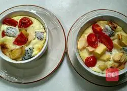 Illustration of how to make fruit bread pudding 3