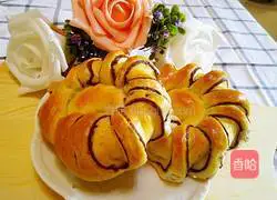 Illustration of making bean paste bagels 13