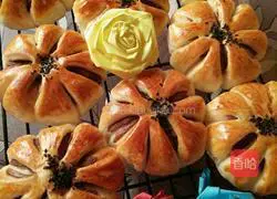 Illustration of making bean paste bread 12