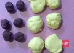 Illustration of making bean paste bread rolls 9