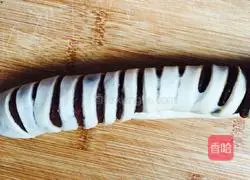 Illustration of making bean paste bread 7