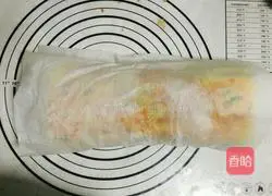 Illustration of how to make meat floss rolls 11