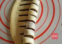 Illustration of how to make bean paste bagels 10 