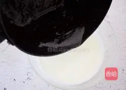 Black Sesame Mousse Cake Recipe Illustration 7