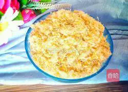 Illustration of homemade meat floss 9