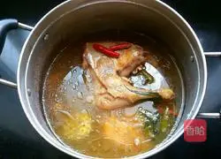 Illustration of home-cooked beer duck 5