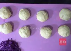 Purple Illustration of how to make potato xylitol bread 7
