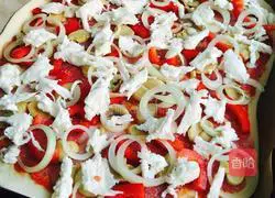 Illustration of how to make German crispy pizza 10