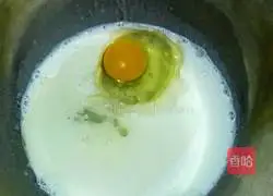 Illustration of how to make meat floss long bread 1