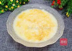 Illustration of how to make meat floss porridge 5