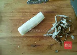 Illustration of how to make yam and walnut bread 1