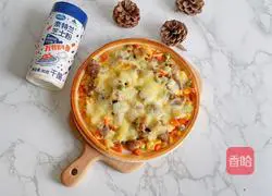 Illustration of grilled pizza 10