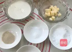 Illustration of how to make bean paste buns 1