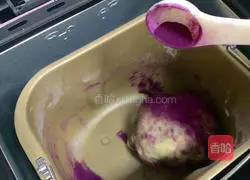 Purple sweet potato and honey bean bread recipe 5