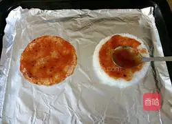 Illustration of how to make rice pizza 8