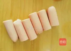 Illustration of how to make ham bread 5