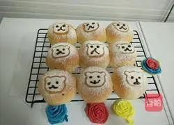 Illustration of how to make bear bread 14