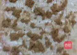 Illustration of how to make meat floss rolls 10