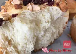 Illustration of making large toast dried fruit bread 7