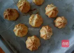 Illustration of how to make fresh milk puffs 12
