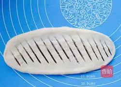 Illustration of making bean paste bagels 9