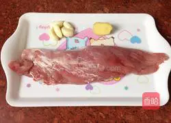 Illustration of homemade meat floss 1