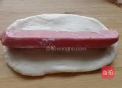 Illustration of how to make ham bread 8