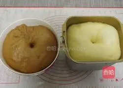 Illustration of how to make two-color toast bread 5