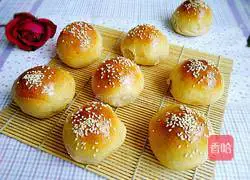 Illustration of how to make whole wheat buns (bean paste filling) 17