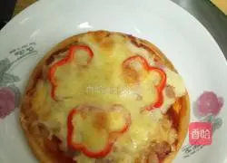 Illustration of how to make bacon pizza 4