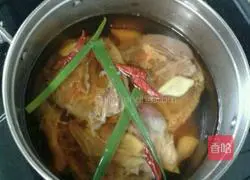 Illustration of home-cooked beer duck 4