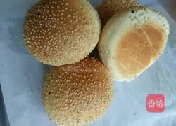 Illustration of how to make sesame burger buns 10