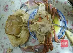 Illustration of how to make steamed bread crab 8