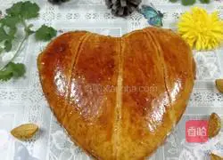 Illustration of how to make heart-shaped bread (without butter) 11