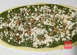 Illustration of how to make two-color bread with matcha flavor 8