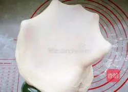 Illustration of how to make bean paste roll flower bread 6