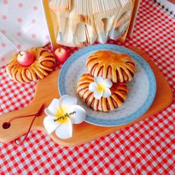 Bagels with red bean paste