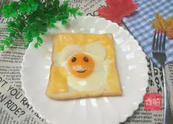 Illustration of how to make bread and omelette 7