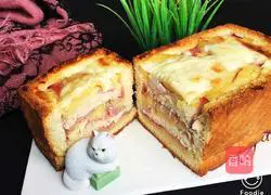 Illustration of how to make mashed potato cheese bread 19