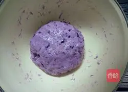 Illustration of how to make purple sweet potato cake 7