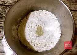 Illustration of making black bean, sesame and peanut bread 2