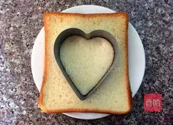 Illustration of how to make fried eggs on toast 2