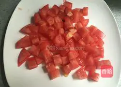 Illustration of how to make basil, ripe tomatoes and olive oil bread 3